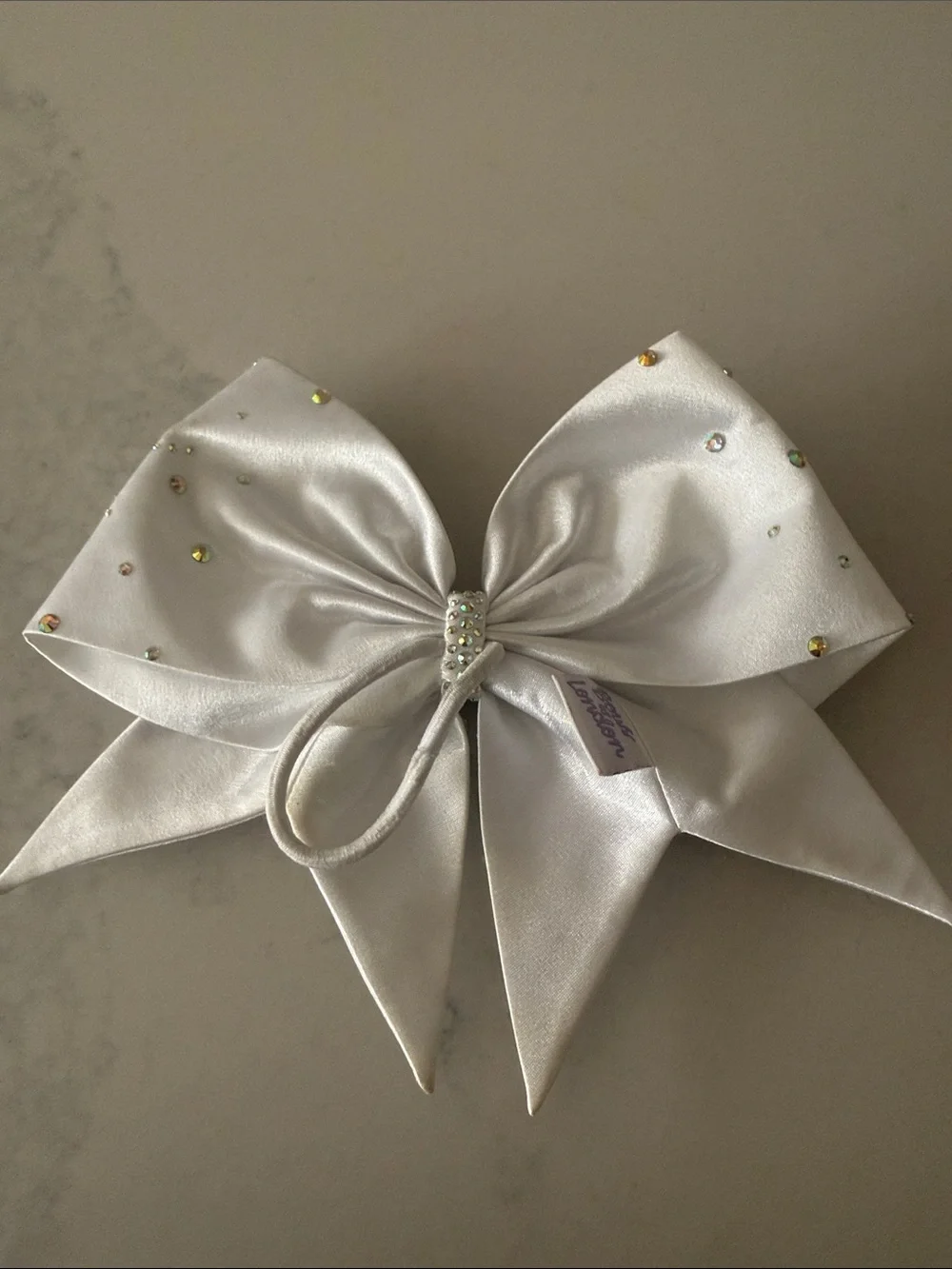 Bows of London white satin